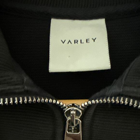 Varley Ramona Half Zip Sweatshirt Ribbed Black Size XXS - Picture 8 of 11